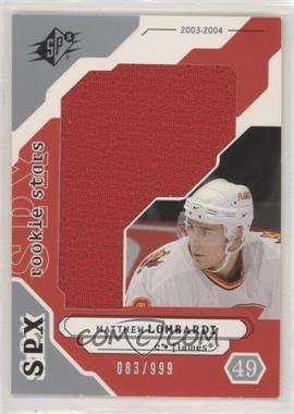 2003-04 SPx - [Base] #201 - Rookie Stars - Matthew Lombardi /999