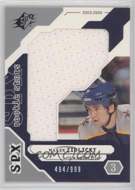 2003-04 SPx - [Base] #202 - Rookie Stars - Marek Zidlicky /999