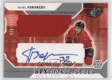 2003-04 SPx - [Base] #211 - Rookie Stars - Pavel Vorobiev /925