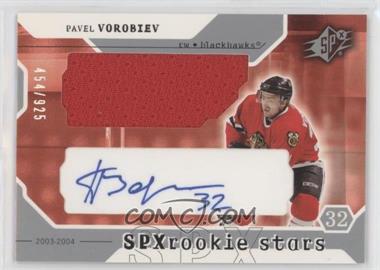 2003-04 SPx - [Base] #211 - Rookie Stars - Pavel Vorobiev /925