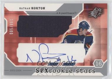 2003-04 SPx - [Base] #228 - Rookie Stars - Nathan Horton /500