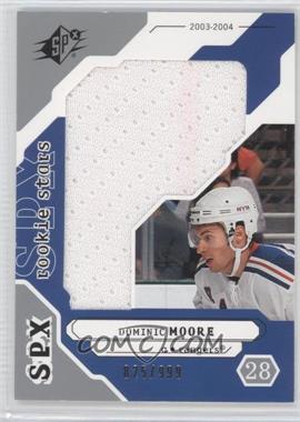 2003-04 SPx - [Base] #233 - Rookie Stars - Dominic Moore /999