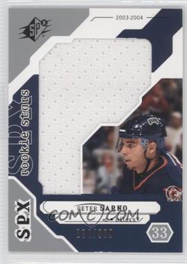 2003-04 SPx - [Base] #234 - Rookie Stars - Peter Sarno /999