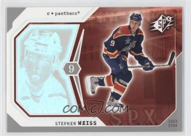 2003-04 SPx - [Base] #40 - Stephen Weiss