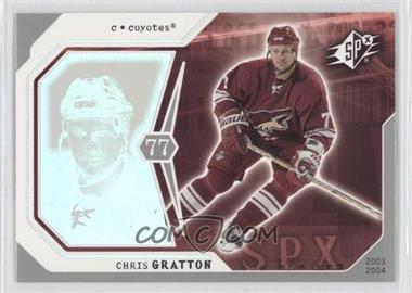 2003-04 SPx - [Base] #74 - Chris Gratton