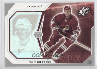 2003-04 SPx - [Base] #74 - Chris Gratton