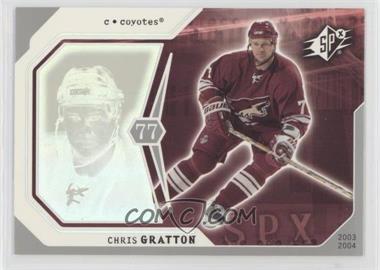 2003-04 SPx - [Base] #74 - Chris Gratton