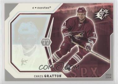 2003-04 SPx - [Base] #74 - Chris Gratton