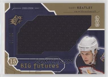 2003-04 SPx - Big Futures - Limited #BF-DH - Dany Heatley /25