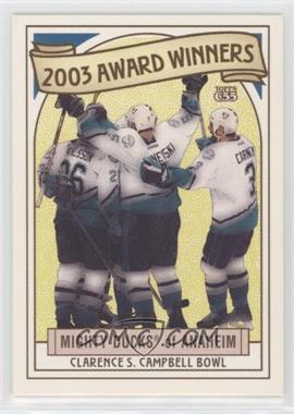 2003-04 Topps C55 - Award Winners #1 - Anaheim Ducks (Mighty Ducks of Anaheim) Team [EX to NM]