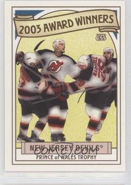 2003-04 Topps C55 - Award Winners #2 - New Jersey Devils Team