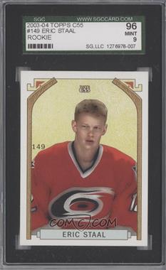 2003-04 Topps C55 - [Base] #149 - Eric Staal [SGC 9 MINT]
