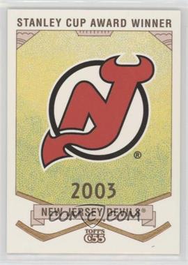 2003-04 Topps C55 - Stanley Cup Winners #SCW77 - 2003 New Jersey Devils Team