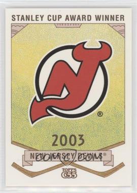 2003-04 Topps C55 - Stanley Cup Winners #SCW77 - 2003 New Jersey Devils Team