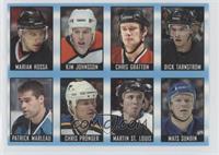 Marian Hossa, Kim Johnsson, Chris Gratton, Dick Tarnstrom, Patrick Marleau, Chr…