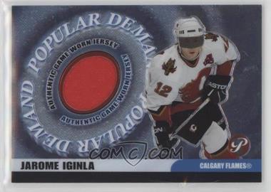 2003-04 Topps Pristine - Popular Demand - Relics #PD-JI - Jarome Iginla