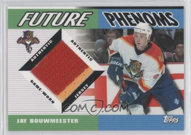 2003-04 Topps Traded - Future Phenoms Game-Worn Jerseys #FP-JB - Jay Bouwmeester