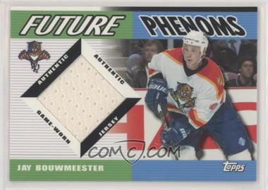 2003-04 Topps Traded - Future Phenoms Game-Worn Jerseys #FP-JB - Jay Bouwmeester [EX to NM]
