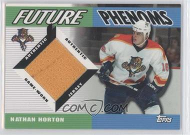 2003-04 Topps Traded - Future Phenoms Game-Worn Jerseys #FP-NH - Nathan Horton