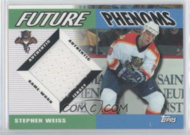 2003-04 Topps Traded - Future Phenoms Game-Worn Jerseys #FP-SW - Stephen Weiss