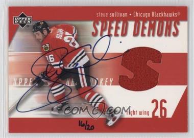 2003-04 Upper Deck - Buyback Autographs #SD-SS - Steve Sullivan (2002-03 UD Speed Demons) /20