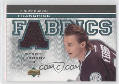 2003-04 Upper Deck - Franchise Fabrics #FF-SF - Sergei Fedorov