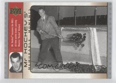 2003-04 Upper Deck - Mr. Hockey's Memorable Moments #GH10 - Gordie Howe