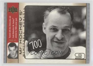 2003-04 Upper Deck - Mr. Hockey's Memorable Moments #GH12 - Gordie Howe [EX to NM]