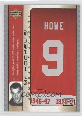 2003-04 Upper Deck - Mr. Hockey's Memorable Moments #GH15 - Gordie Howe