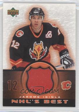 2003-04 Upper Deck - NHL's Best Jerseys #NB-JI - Jarome Iginla