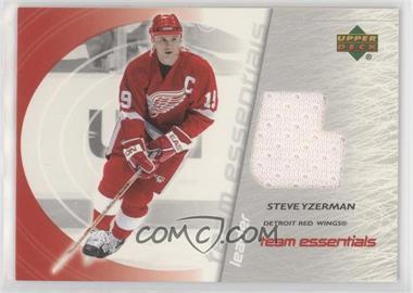 2003-04 Upper Deck - Team Essentials Jerseys #TL-SY - Steve Yzerman