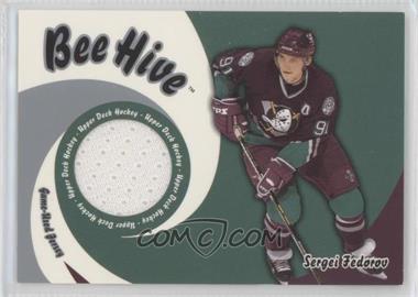 2003-04 Upper Deck Bee Hive - Game-Used Jersey #JT-35 - Sergei Fedorov