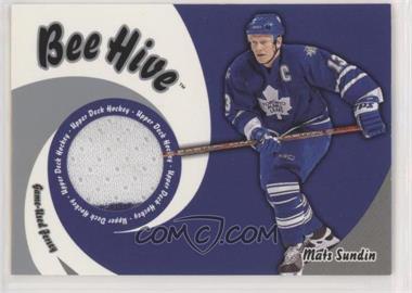 2003-04 Upper Deck Bee Hive - Game-Used Jersey #JT-36 - Mats Sundin [Poor to Fair]