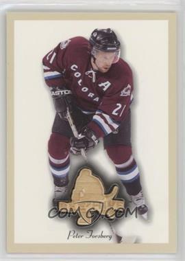 2003-04 Upper Deck Bee Hive - Game-Used Sticks Beige Border #BE-28 - Peter Forsberg