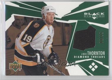 2003-04 Upper Deck Black Diamond - Threads - Green #DT-JT.2 - Joe Thornton /99