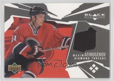 2003-04 Upper Deck Black Diamond - Threads #DT-MA - Maxim Afinogenov