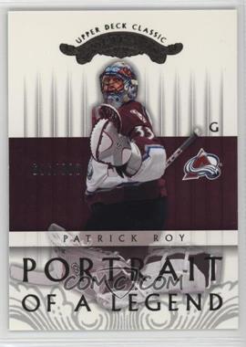 2003-04 Upper Deck Classic Portraits - [Base] #132 - Patrick Roy /800