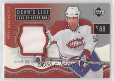 2003-04 Upper Deck Honor Roll - [Base] #173 - Chris Higgins