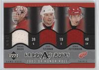 Steve Yzerman, Henrik Zetterberg, Dominik Hasek [EX to NM]