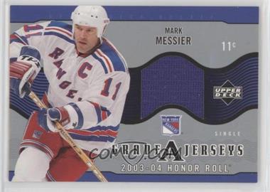 2003-04 Upper Deck Honor Roll - Grade A Jerseys #GA-MM - Mark Messier