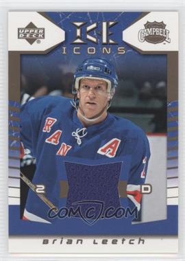 2003-04 Upper Deck Ice - Icons - Jerseys #I-BL - Brian Leetch