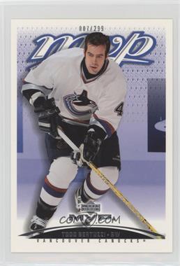 2003-04 Upper Deck MVP - Wal-Mart Blow Up #409 - Todd Bertuzzi /299