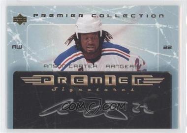 2003-04 Upper Deck Premier Collection - Premier Signatures #PS-AC - Anson Carter
