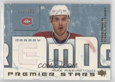 2003-04 Upper Deck Premier Collection - Premier Stars - Jersey #ST-MR - Mike Ribeiro /250