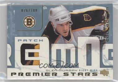 2003-04 Upper Deck Premier Collection - Premier Stars - Patch #ST-GM - Glen Murray /100