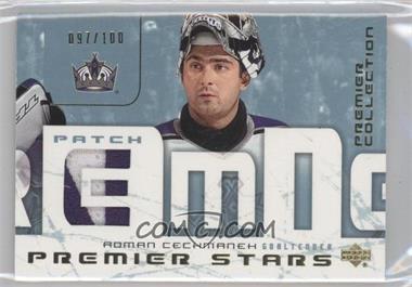 2003-04 Upper Deck Premier Collection - Premier Stars - Patch #ST-RC - Roman Cechmanek /100