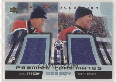 2003-04 Upper Deck Premier Collection - Premier Teammates - Jersey #PT-EO1 - Wayne Gretzky, Mark Messier /100