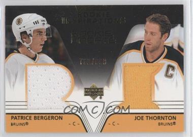 2003-04 Upper Deck Rookie Update - [Base] #151 - Patrice Bergeron, Joe Thornton /999