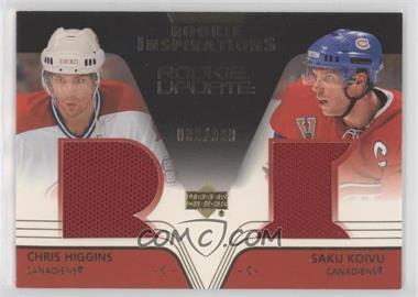 2003-04 Upper Deck Rookie Update - [Base] #155 - Chris Higgins, Saku Koivu /999