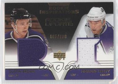 2003-04 Upper Deck Rookie Update - [Base] #157 - Dustin Brown, Ziggy Palffy /999